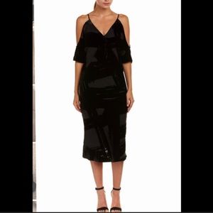 Trina Turk Black Midi Dress Size 0